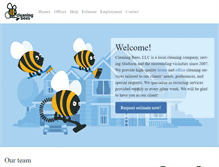 Tablet Screenshot of cleaningbees.com